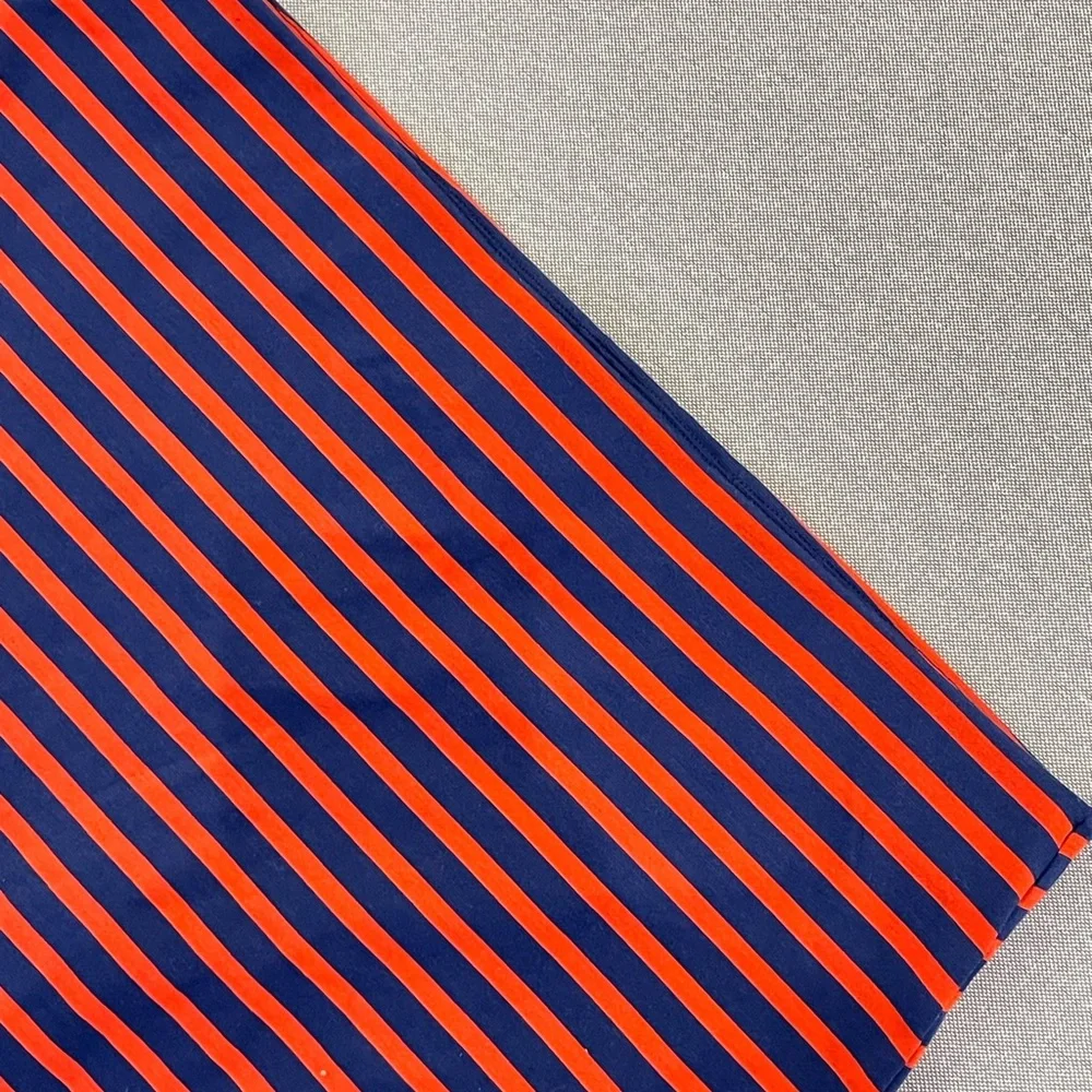 Old Navy Blue Orange Striped‎ Mini Skirt Stretch Bodycon XL
